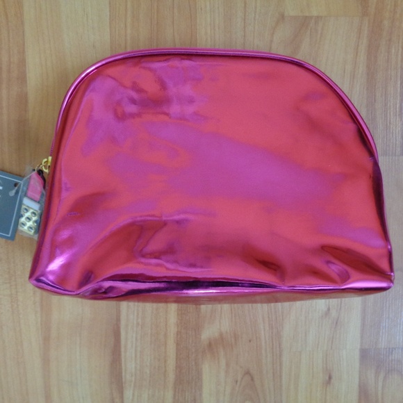 Ulta Beauty Handbags - NWT Ulta pink metallic makeup bag